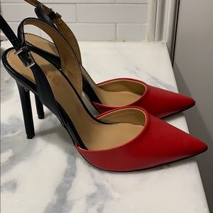 Sling back pumps